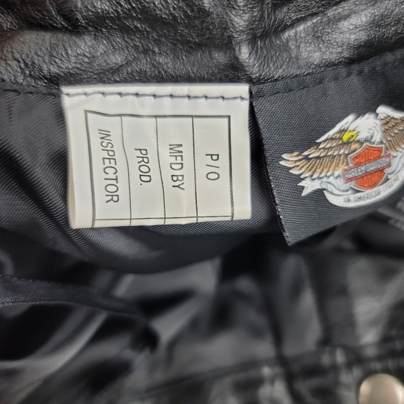 Harley Davidson Women's Black Leather Riding Pants - Picture 9 of 16